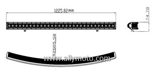 150W LED Light Bar 2063